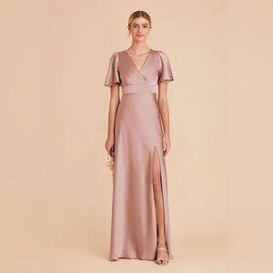 NWT Birdy Grey Marni Matte Satin Dress English Rose - Small